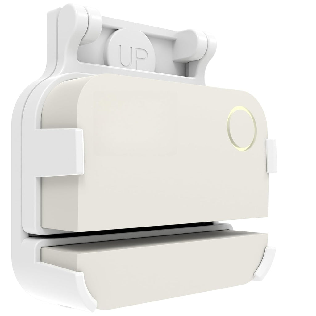 Garage Door Bracket for Ring Alarm Contact Sensor 2nd Gen – White Mount with Snap Clip & Screws – Secure Fit, Easy Install, Ring Compatible Accessory (1-Pack, Sensor Not Included)
