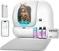 PETKIT 2025 Upgraded Automatic Cat Litter Box 2-Way Odor Remover & 20 Trash Bags,App Control Smart Robot with Anti-Scratch Inner Mat, Self-Cleaning Cat Litter Box True Integration & Structure Safety