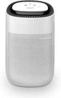Tenergy Sorbi 1000ml Air Dehumidifier w/Purifying Function, True HEPA Filter, Auto Shutoff, Touch Control Adjustable Air Speed, Ultra-Quiet, Ideal for Closets & Bathrooms