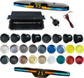 New Features Forward and Reverse Parking sensors, Option to Measure Distance in inches, bidirectional Display Option, and Customizable Digital Direction 18 Color Probes to Choose from(Matte Black)