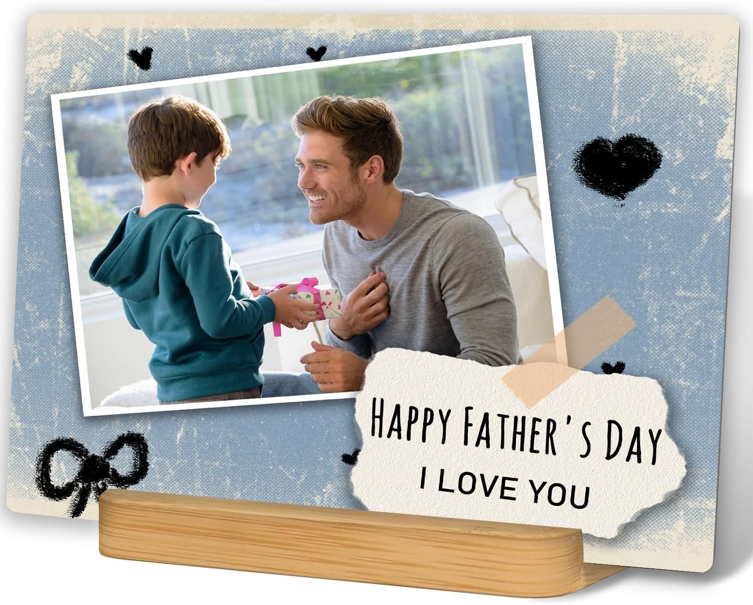 Custom Metal Photo Prints, Customize Frames with Your Pictures, Personalized Picture Gifts for Lovers, Couples, Family and Home Decor, Father's Day5, XY1101