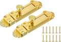PATIKIL Barrel Bolt Latch, 2 Pack 4 Inch Slide Door Locks Zinc Alloy Gate Door Catch Bolt Latch for Bathroom Bedroom Barn Warehouse, Gold