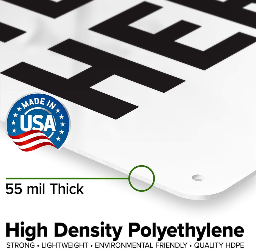 Custom Notice Sign, OSHA Sign, 10x14 Inches, 55 mil thick HDPE (high density polyethylene), Made in USA by My Sign Center