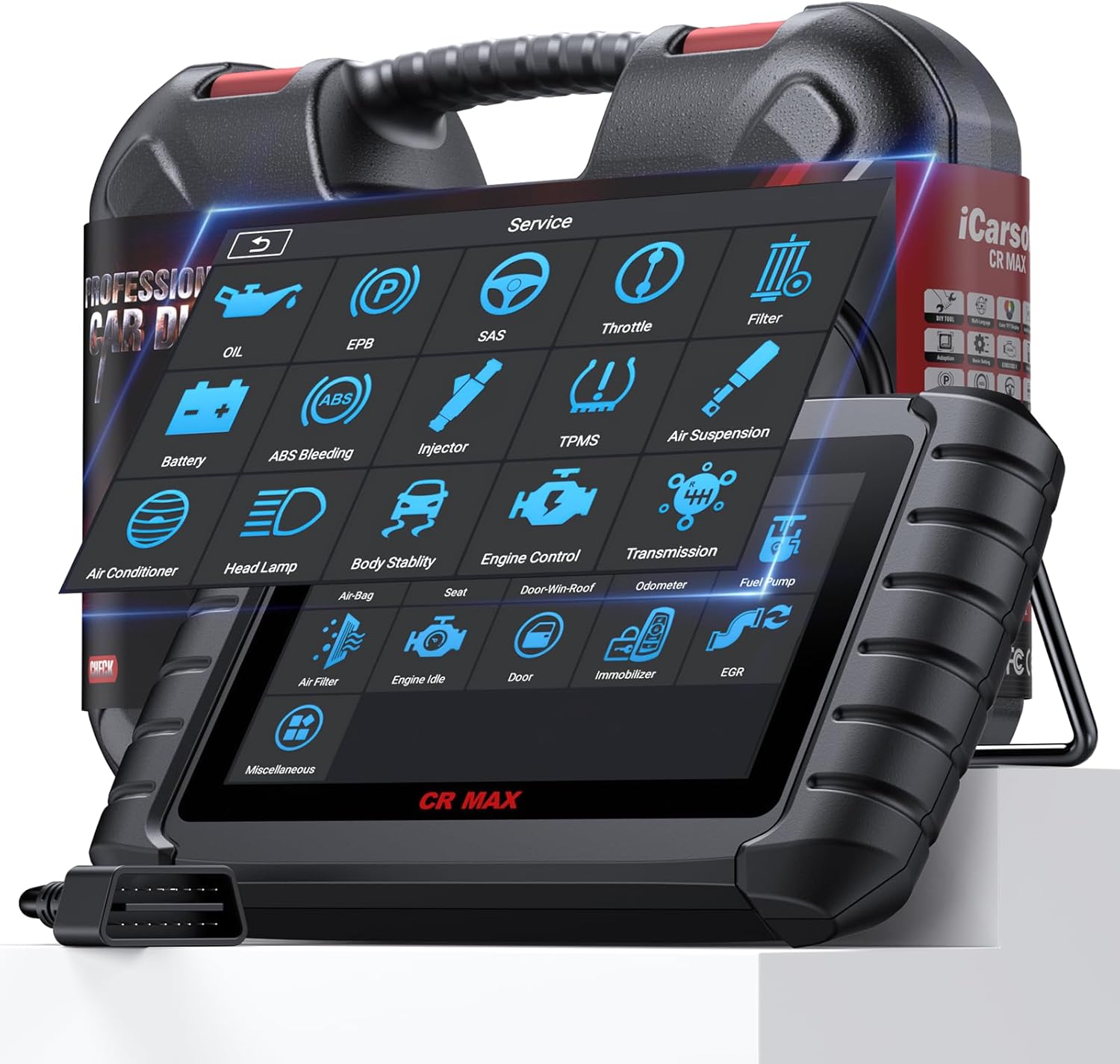 iCarsoft CR MAX 2025 Version Bidirectional Scan Tools Full System Diagnosis 49 Services All Active Test OBD2 Scanner Diagnostic Tool Car Code Reader ECU Coding CAN FD Free Update for 10000+ Vehicles
