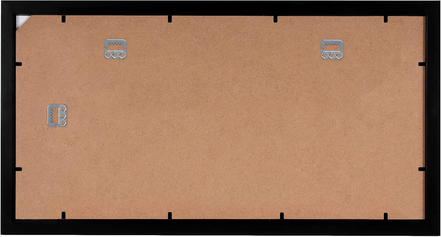 Americanflat 10x20 Picture Frame with Polished Plexiglass - Signature Collection - Gallery-Style Frames Made of Engineered Wood - Photo Frame for Wall Display - Black