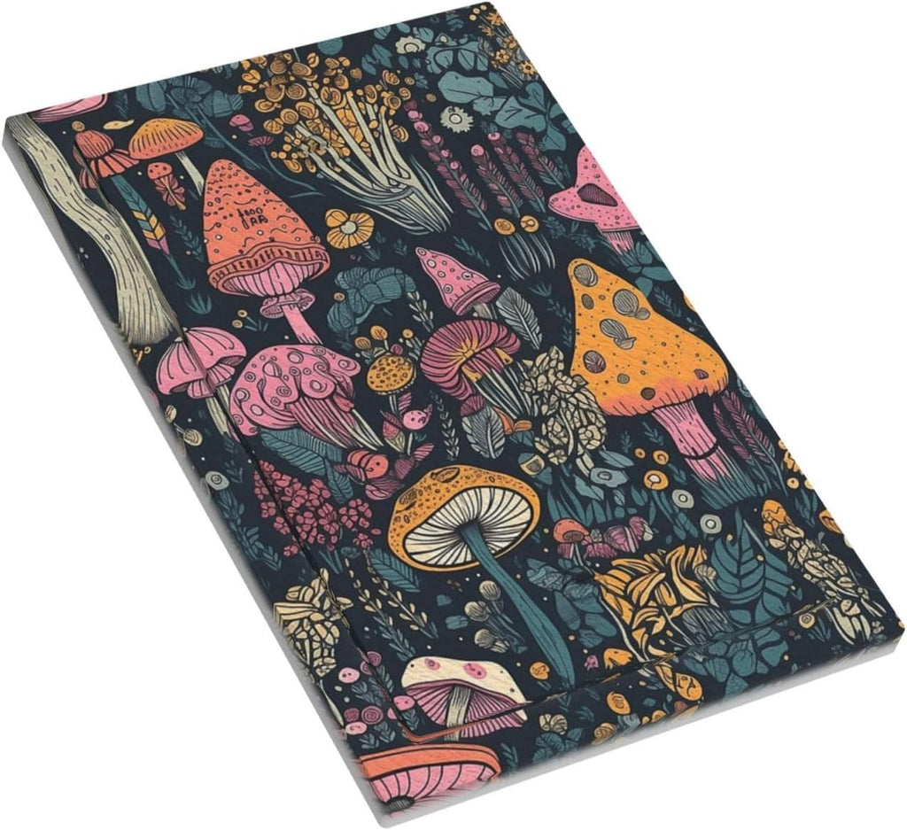 Decorative Light Switch Plate Covers Pink Orange Mushrooms Green Plant 1 Gang No Device Single Blank Outlet Covers Wall Plate Light Switch Cover Plate Faceplate for Bedroom Home Decor