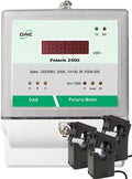 DAE P254-3000 KIT, UL 3000A kWh meter3 Phase 120/208V 50/60Hz RS485, 3 Split CTs (3", 5" Inner Dimension)