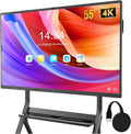 Smart Board with Wireless HDMI Display Adapter, 55 Inch Interactive Whiteboard 4K Touchscreen Built in HD Camera, Digital Presentation Electronic Smart WhiteBoard for Classroom Home Office