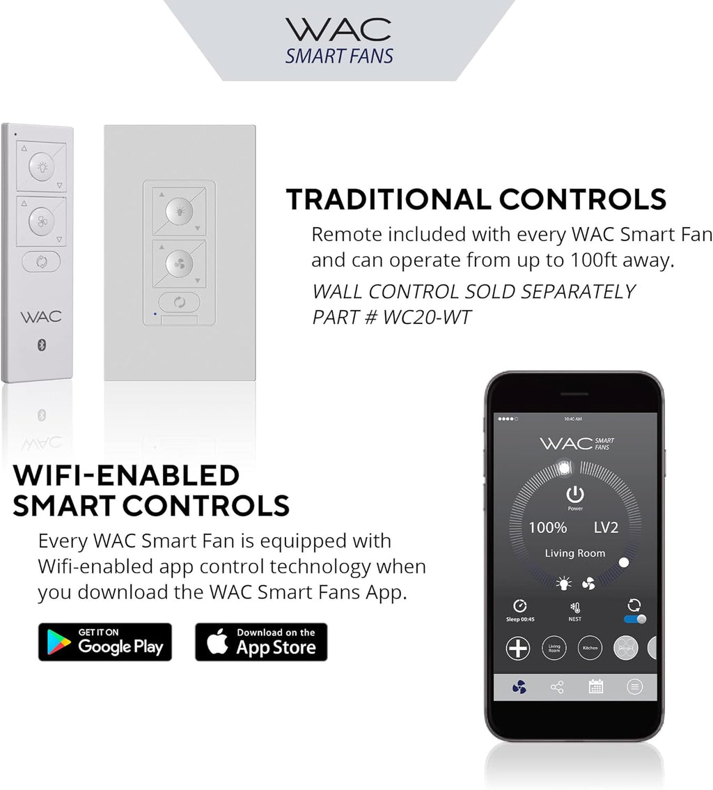 Clean Indoor/Outdoor 3-Blade Smart Compatible Ceiling Fan 52in Matte Black with Remote Control and Wall Cradle. Works with iOS/Android, Alexa, Google Assistant, Samsung SmartThings, and Ecobee.