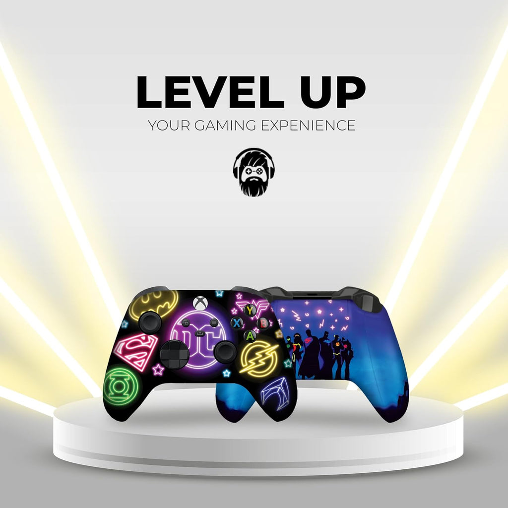 DreamController DC Comiic Neon Custom X-box Controller Wireless compatible with X-box One/Series X/S Proudly Customized in USA with Permanent HYDRO-DIP Printing (NOT JUST A SKIN).