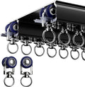 Ceiling Mounted Curtain Track System - Double Rails for Curtains & Drapes - Room Dividers - Sliding Curtain Rail for Window (balck, 3m)