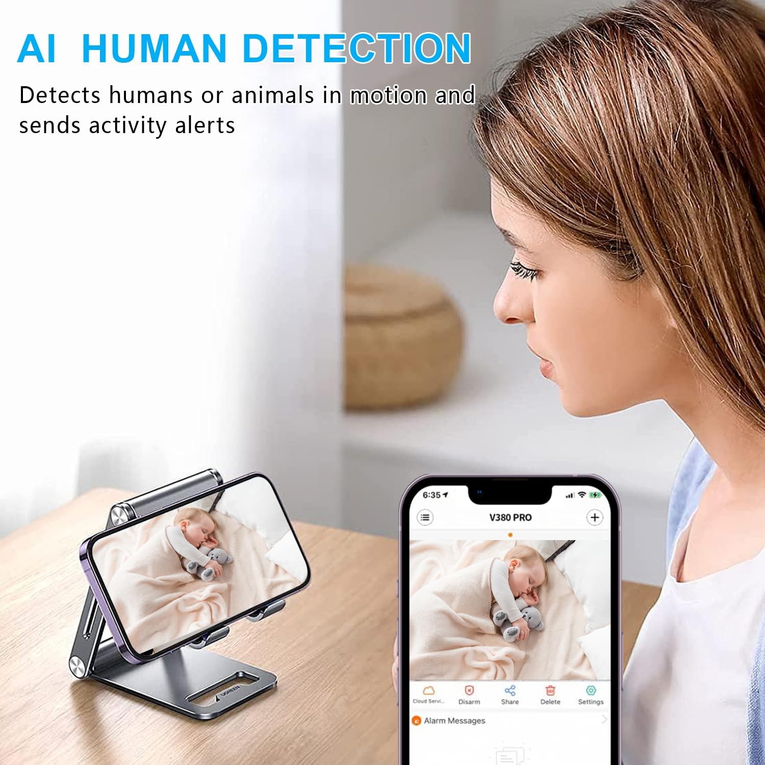 【Free 64G】 Smallest Wireless WiFi Battery Camera,HD1080P Concealed Coin Size Security Camera,Video Recording Live Feed for Night Vision,Motion Detection,Cloud Storage for Security with iOS Android