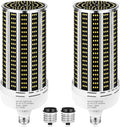 2 Pack 400W LED Corn Light Bulb,3850W Equivalent Commercial Grade 59000LM 5000K Daylight E26/E39 Medium/Mogul Base LED Lamp,Large Area Lights for Outdoor Indoor Garage Warehouse Gym Bay Light