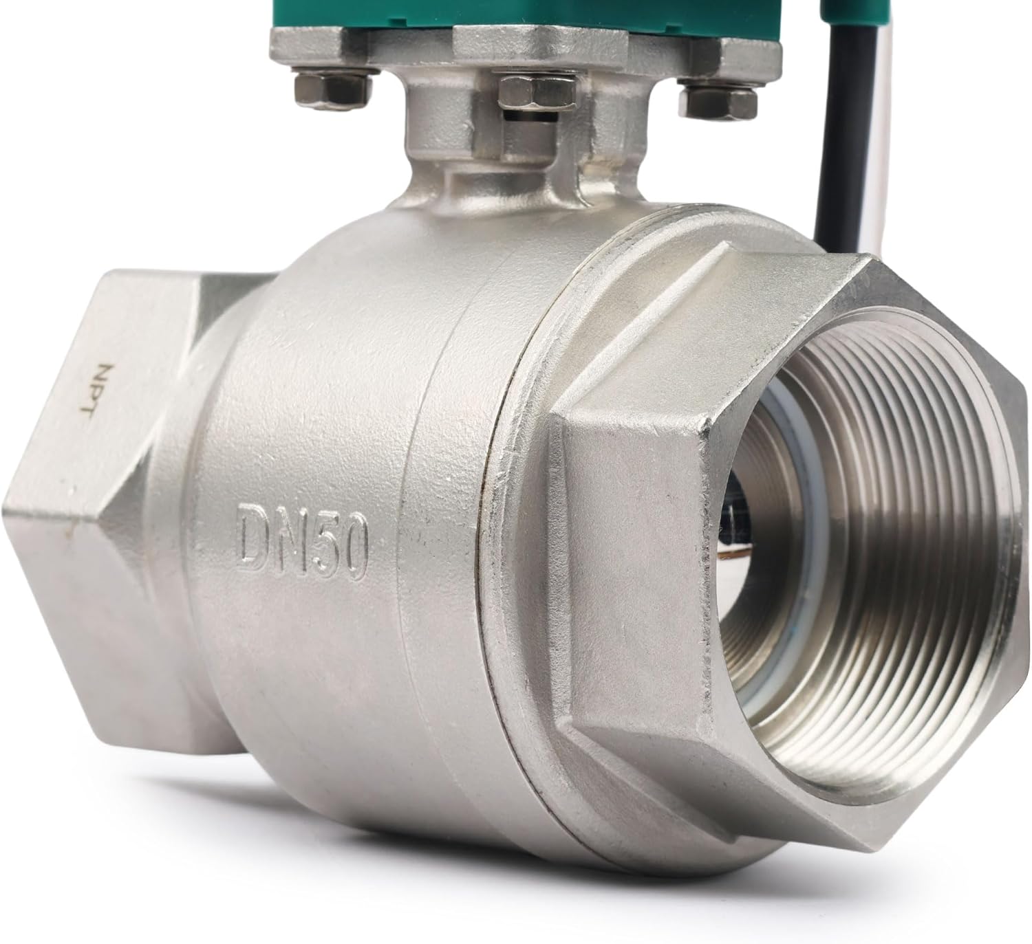 U.S. Solid 2" Motorized Ball Valve with US Plug 110VAC Stainless Steel Electrical Ball Valve,Auto Return, Normally Closed, IP65(8-PACK)