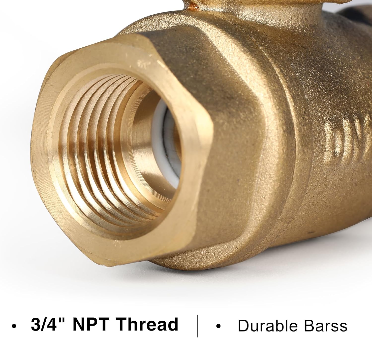 Motorized Ball Valve 3/4", Standard Port, Electric Brass Ball Valve, 9-24V AC/DC, 2 Wire Auto Return, Electric Shut Off Ball Valves