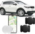 Car GPS Tracking for Vehicles,Cars, Kid etc, 2PCS Mini Hidden Car Tracker with Magnetic Waterproof Case, Real Time GPS Tracker for Vehicles Work with Find My (iOS Only),No Monthly Fee,Black