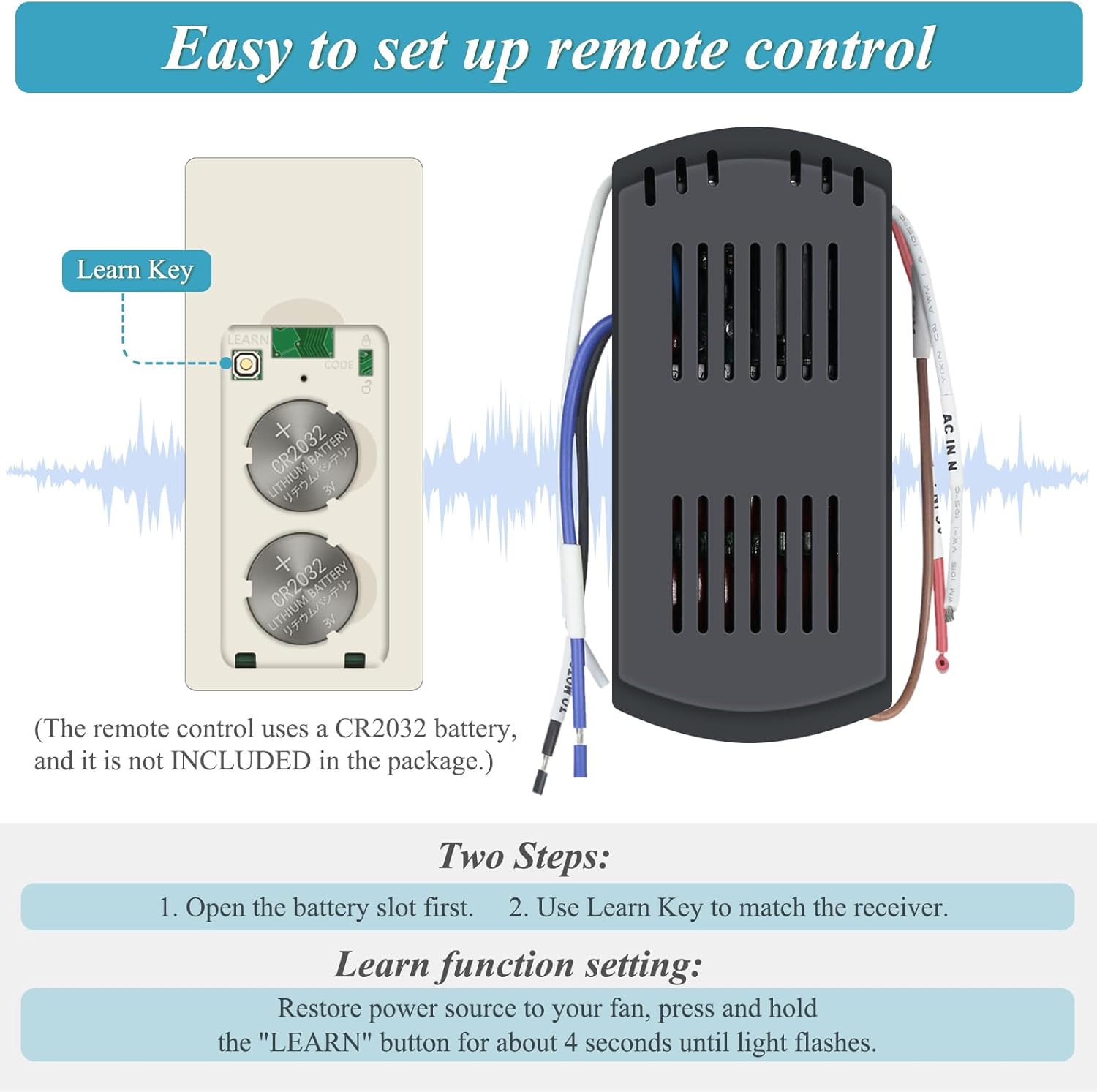 Smart WiFi Ceiling Fan Remote Control Kit, Universal 3 Speed Ceiling Fan Control with Dimmer, Compatible with Alexa, Google Assistant and Smart Life App, Remote Control Timing