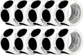 Perco Black 2-Inch Perforated Circle Dot Sticker Labels — 10 Rolls, 5,000 Round Stickers — with Permanent Adhesive for Organizing, Color Coding, Bin Labeling, Packaging Alerts—Made in USA
