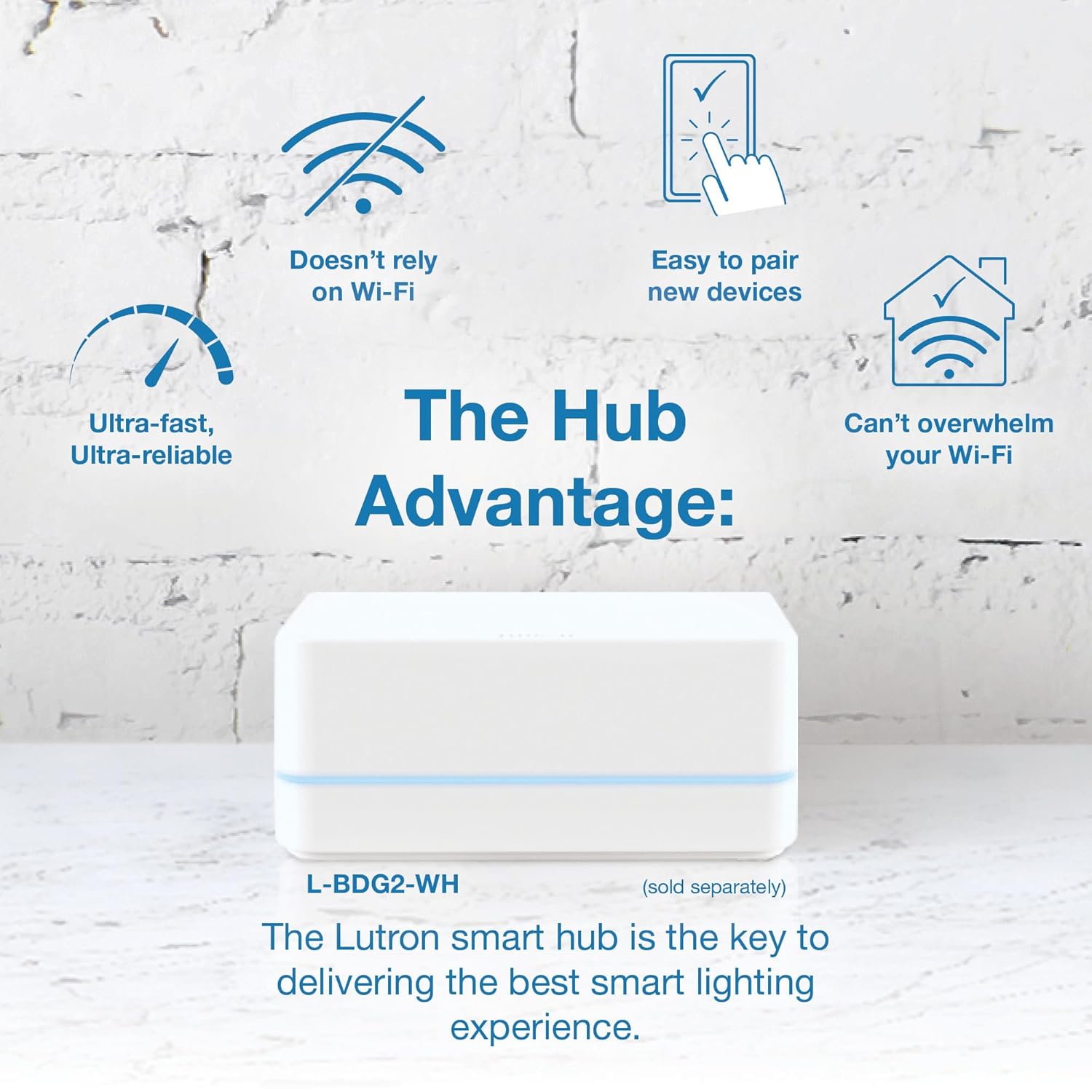 Lutron Diva Smart Dimmer Light Switch for Caseta Lighting (Lutron Smart Hub Required), for LED Lights, 150W, Single-Pole/3-Way, No Neutral, White, 9 Pack