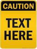 Custom Caution Sign, OSHA Sign, 36x48 Inches, Reflective, Rust Free DiBound, Fade Resistant, Made in USA by My Sign Center