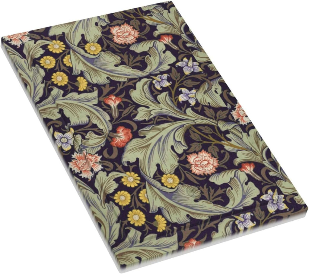 Boho William Morris Floral Green Leaves Flower Light Switch Cover Plate 1 Gang No Device Blank Electrical Wall Plates Faceplate Decorative Switch Plate Covers for Farmhouse Home Decor