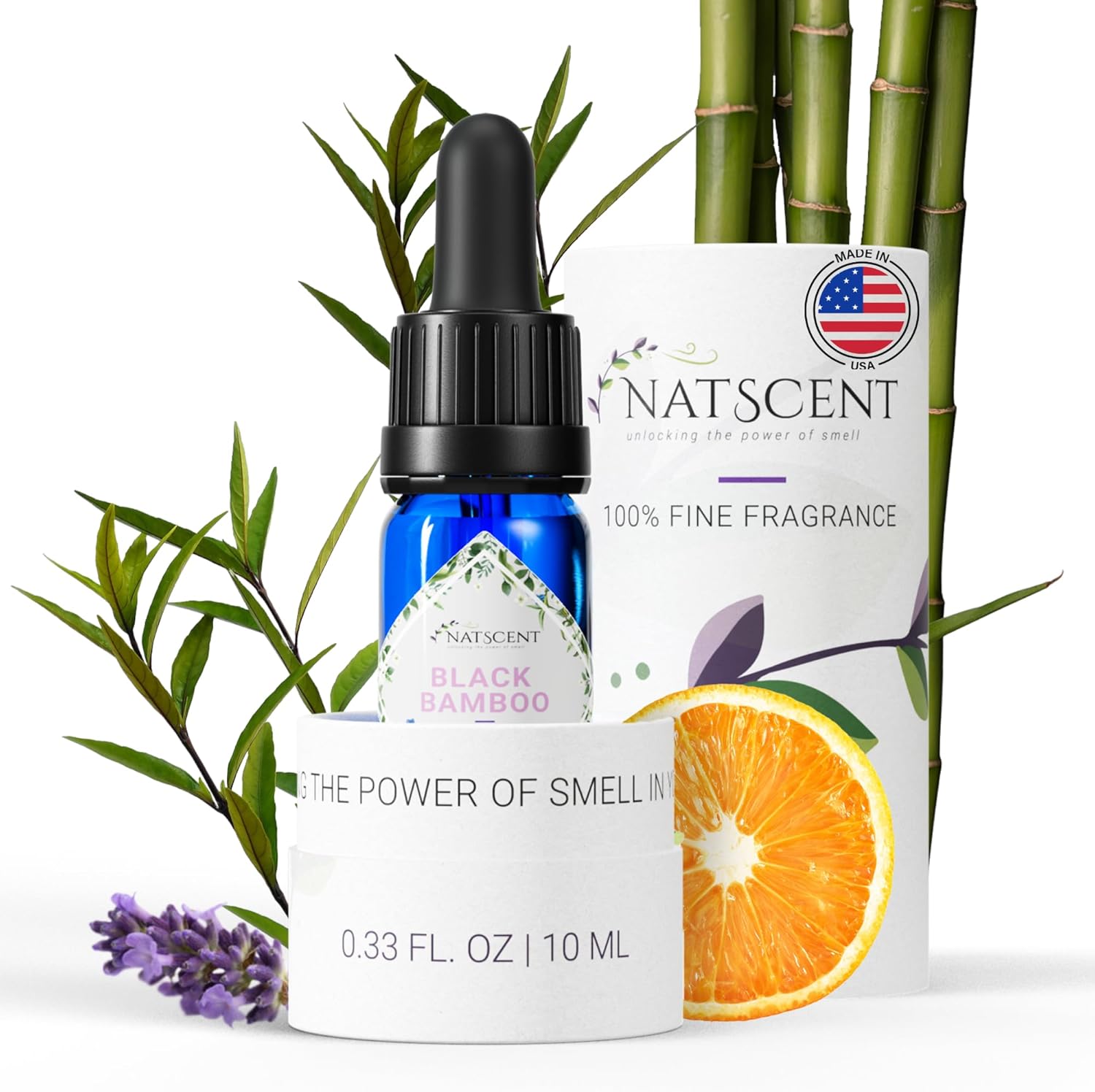 Black Bamboo Essential Oils for Diffusers for Home, Nature-derived Bamboo Essential Oil, Long-Lasting & Family-Friendly Diffuser Oils Scents, IFRA Certified, Cold Air & Ultrasonic - 0.33 oz