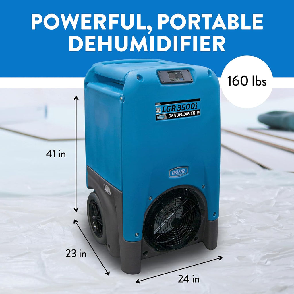 Dri-Eaz LGR 3500i Commercial Dehumidifier with Pump, 30 Gallon, Industrial Dehumidifier