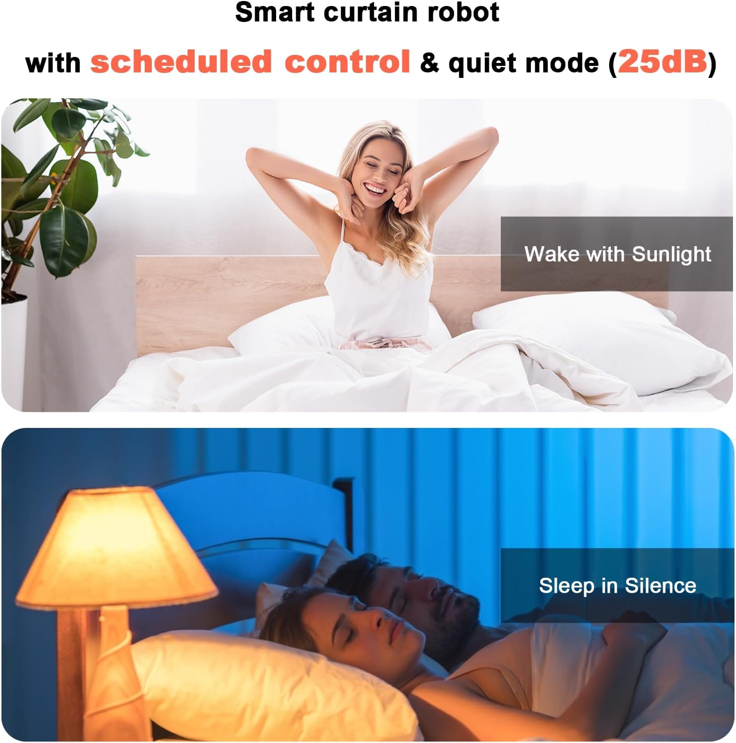 Automatic Curtain Opener - Gifts for Women and Men, Smart Curtain Opener with Remote for Roman/U/T Rails, Bluetooth Curtain Opener with App/Timer, Compatible with Alexa and Google Home