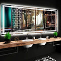 36 x 72 Inch Lighted Vanity Mirror with Lights 3 Color Adjustable Brightness Anti-fog 72 Inch Large LED Bathroom Mirror for Bathroom Wall Horizontal/Vertical Mounted 72" Light up Smart Mirror