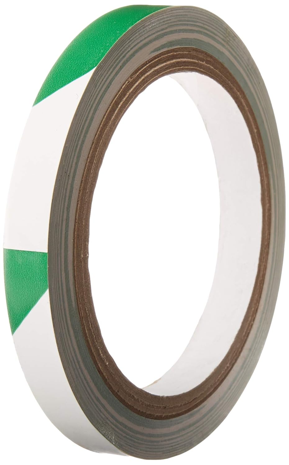 GGR Supplies T.R.U. SST-618C Green & White Hazard Warning Safety Stripe Tape: 1/2" in. Wide x 18 yds.