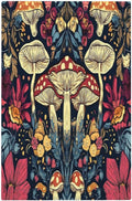 Light Switch Cover Plate Coloful Red Yellow Orange Magical Mushroom Forest 1 Gang No Device Blank Wall Plate Electrical Outlet Cover Decorative Switch Plate Covers for Bedroom Home Decor