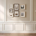 Peel and Stick Wainscoting Panels Kit, 6 Sets 16''x24'' Premade Wall Molding Peel and Stick Panels for Interior Wall Trim, Easy DIY Wainscoting Panels Peel and Stick Decor