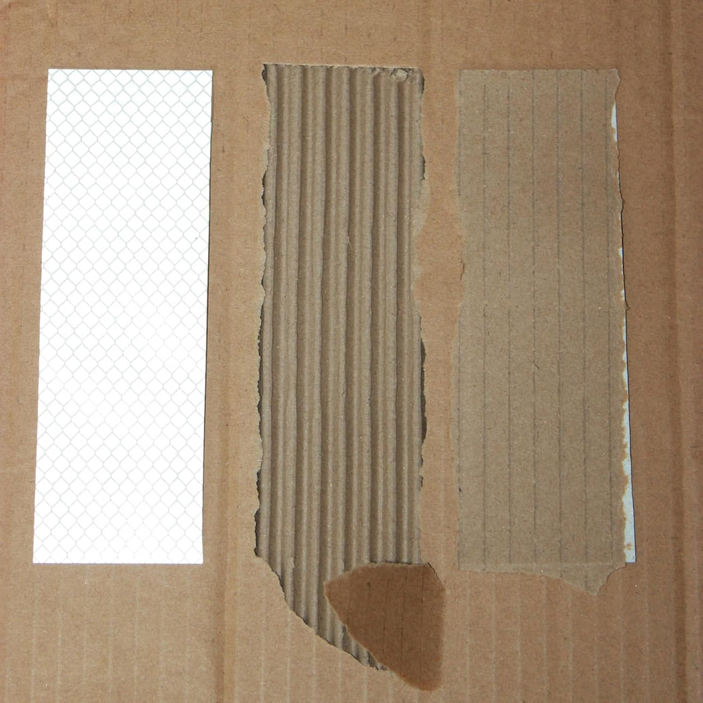 Non Fading White Reflective Stickers 2 inch X 6 inch, Outdoor Waterproof High Visibility Warning Safety Adhesive Reflector Tape (50 Pcs)