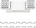 Sunco 12 Pack LED Emergency Lights, Commercial Lighting for Business, Power Outages, Offices, with Backup Battery (90 Minutes), Wall Mount, Hard Wired, 120-277V, Fire Resistant (94V-0) UL