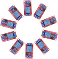 DC 5V Relay Module 1-Channel Relay Switch with Optocoupler Isolation High/Low Level Trigger, Pack of 10