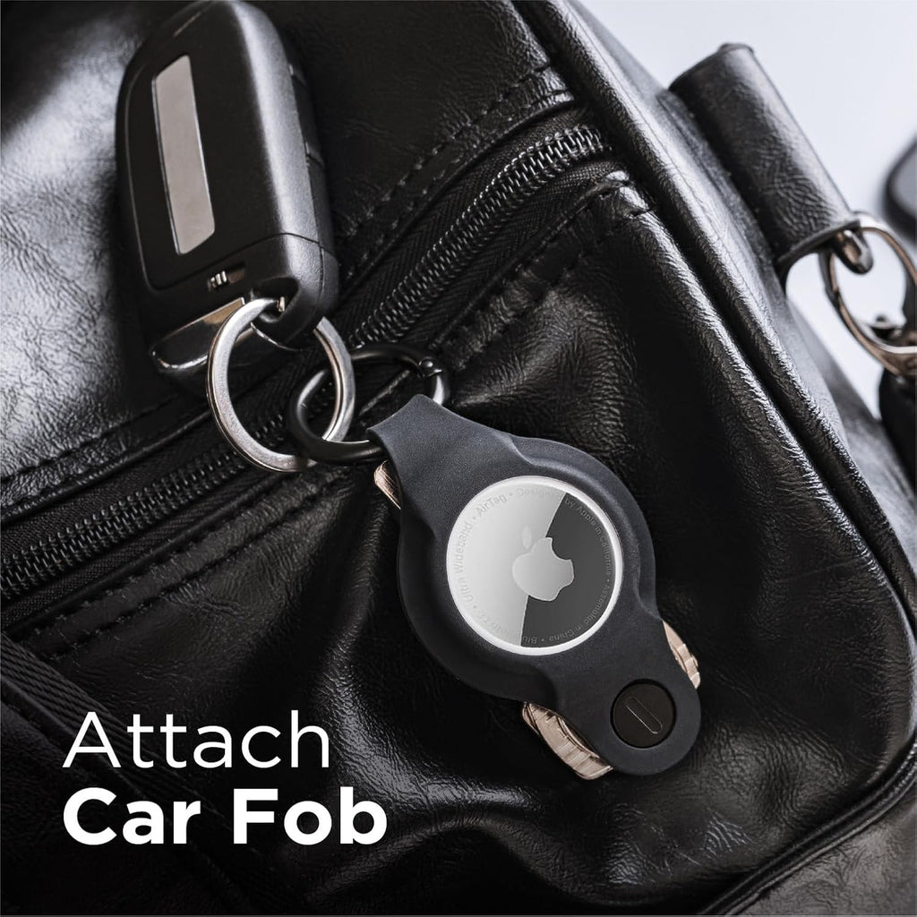 KeySmart AirTag Keychain Key Holder, Compatible with Apple AirTag Holder, Key Organizer Keychains