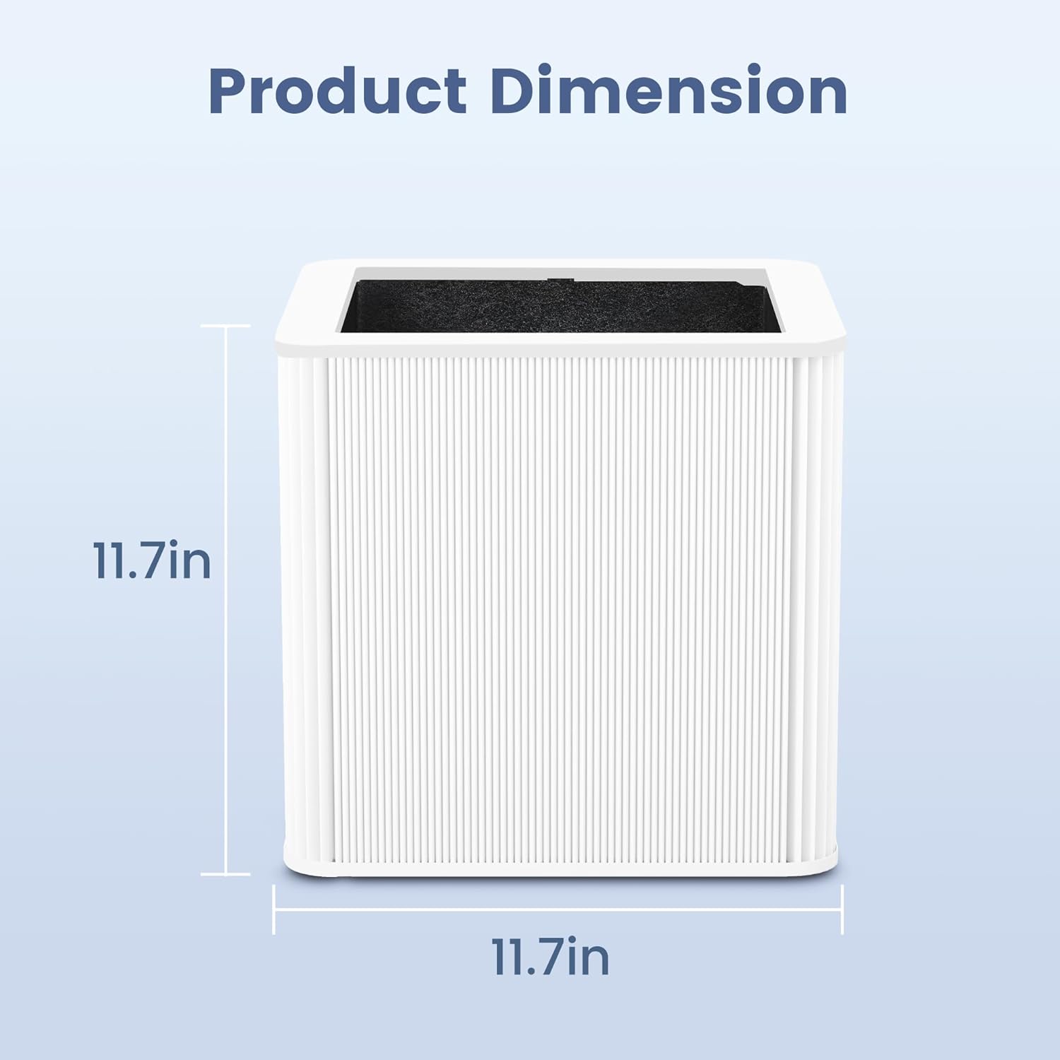 2 Pack 211+ Replacement Filter Compatible with Blue Pure 211+ and 211+ Auto Air Purifier, 2-Stage Filtration System of H13 True Filter & Activated Carbon Filter
