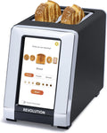 Revolution R180 Connect Touchscreen Smart Toaster with High-Speed InstaGLO Technology – Choose from 6 Bread Types, 7 Browning Levels, & Toastie Press Mode (Black, 2-Slice)