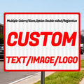 custom metal signs,Custom signs,outdoor metal,multiple sizes/colors,Option double-sided/reflective,for home/business shops,courtyards,garages,road,street (Rectangle)