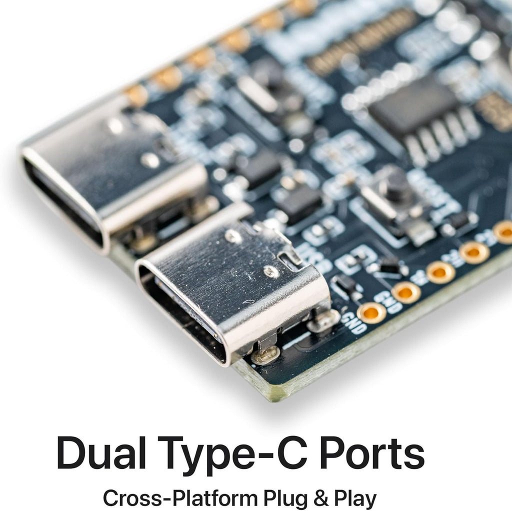 3-Pack ESP32-S3 Development Board Gold Edition - 16MB Flash, 8MB PSRAM IPEX, Dual Type-C - Compatible with Arduino IDE & ESP-IDF (3X N16R8 Dev Board with External Antenna)