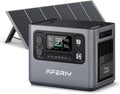 AFERIY P280 2800W Portable Power Station with 400W Solar Panel, 2048Wh LiFePO4 Battery,Expandable to 10kWh,1800W AC Charging Less 38 mins,UPS Solar Generator for Home Use,Power Outages,Camping,and RVs