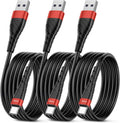 OIITH USB C Cable, USB A to USB C 3A Fast Charging (6FT 3Pack) Phone USB Type-C Charge Cable Android Charge Cord USB C Charger Cable for iPhone 15 Plus/Pro/Pro Max/Samsung/Pad/Laptop/LG/-Red