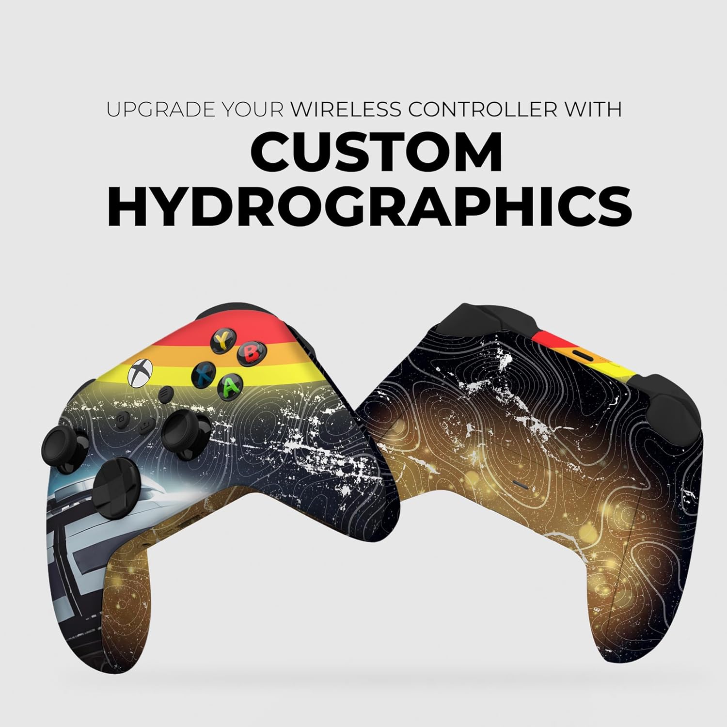 DreamController Cosmic Voyagger Custom X-box Controller Wireless compatible with X-box One/Series X/S Proudly Customized in USA I Permanent HYDRODIP Print(NOT JUST A SKIN)