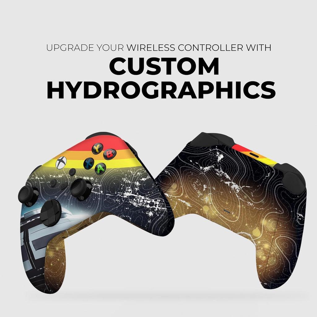 DreamController Cosmic Voyagger Custom X-box Controller Wireless compatible with X-box One/Series X/S Proudly Customized in USA I Permanent HYDRODIP Print(NOT JUST A SKIN)(MODDED)