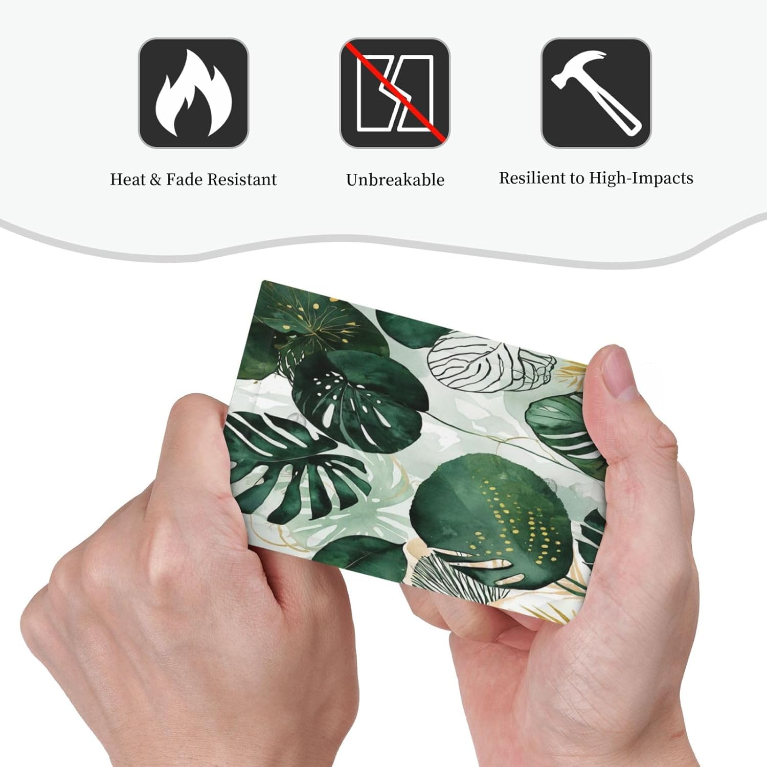 Light Switch Cover Plate Boho Tropical Leaves 1 Gang No Device Blank Electrical Wall Plates Faceplate Decorative Switch Plate for Bedroom Bathroom Decor