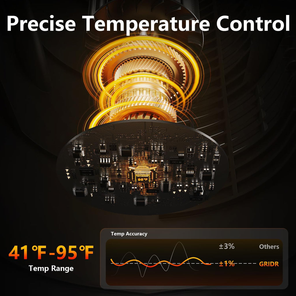 Space Heater Large Room, 23" Space Heaters for Indoor Use, 1500W PTC Ceramic Electric Heater with Thermostat and Remote, 80° Oscillation,12H Timer,Quiet Portable Heater for Office Bedroom Silver