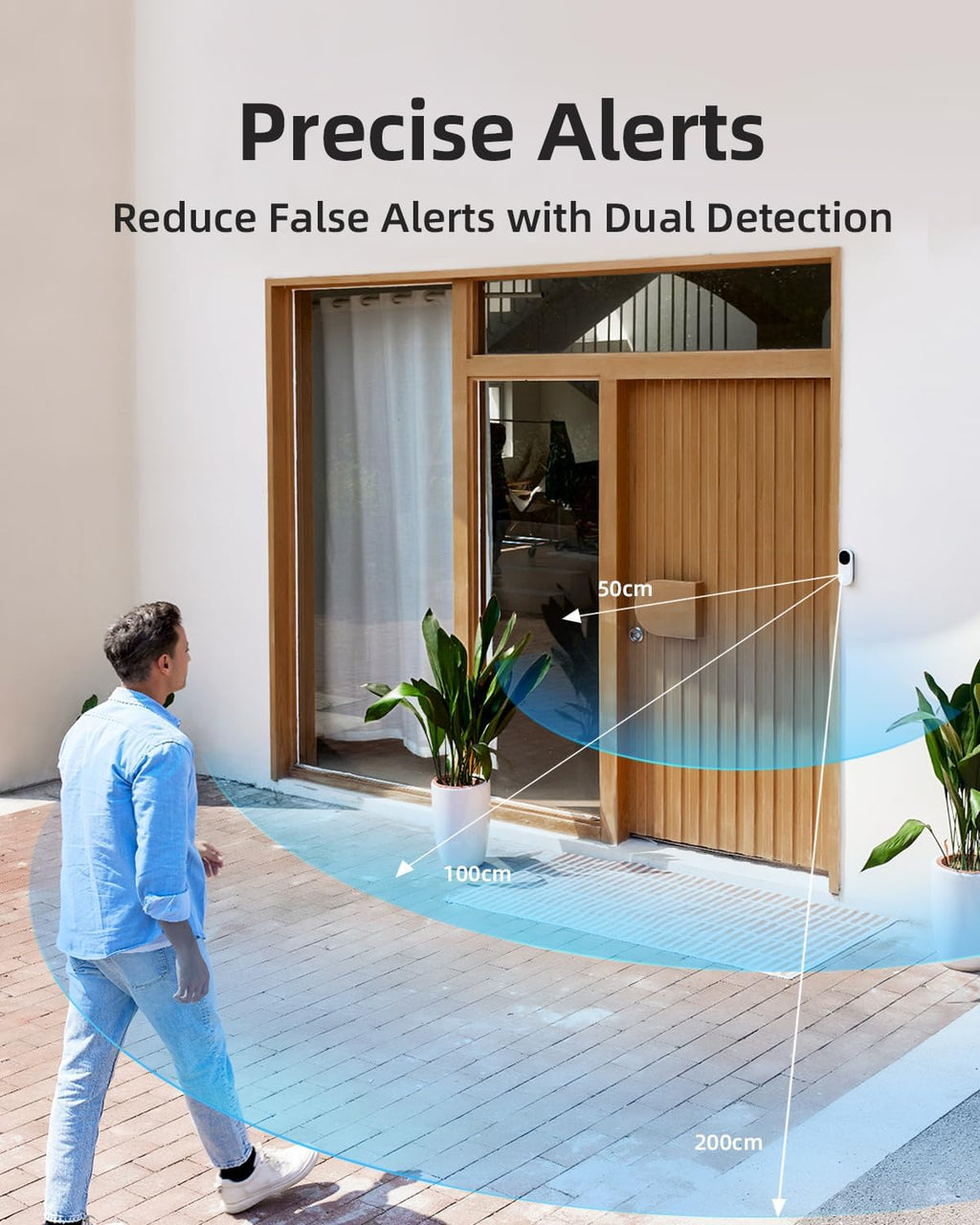 Noorio 3K Smart Video Doorbell Wireless, 5MP Battery-Powered Security Camera with Chime, 180-Day Battery Life, AI Package/Human Detection, 2-Way Talk, No Monthly Fee, Compatible with Alexa