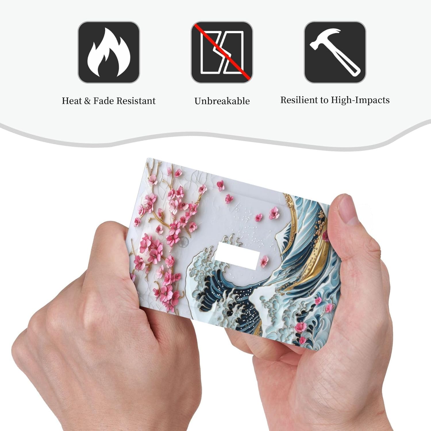 Decorative Light Switch Cover The Great Wave Off Kanagawa With Sakura 1 Gang Single Toggle Device Electrical Faceplate Switchplates Decorator Outlet Wall Plate for Bedroom Bathroom Decor