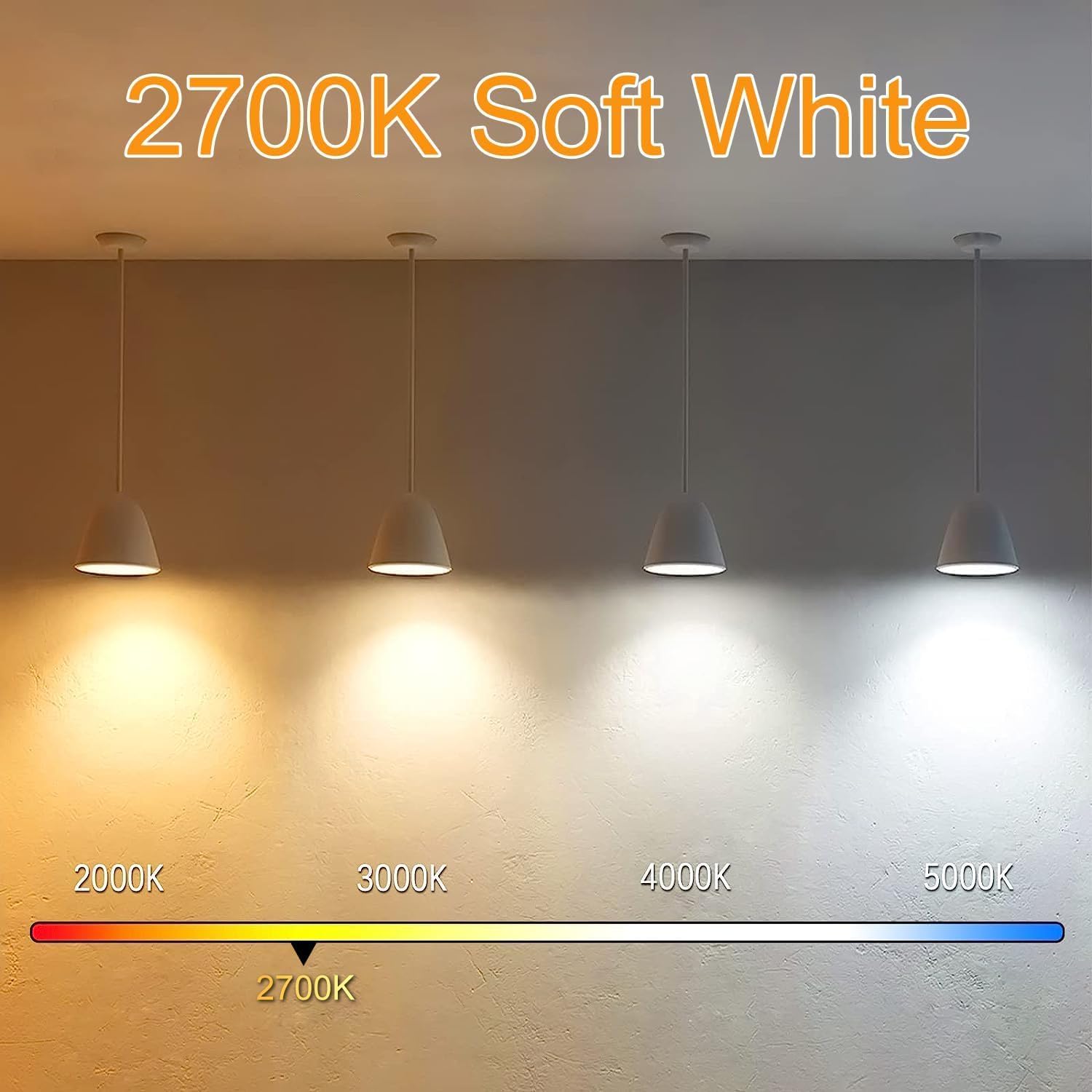 7.3 Inch E26 Led Bulb 6W Dimmable, 2700K Soft White Edison Bulbs 800LM, Equal 80 Watt Tubular T10 T9 Long Clear Glass Light Bulb for Rustic Pendant Industrial Pipe Wall Sconces - 2Pack