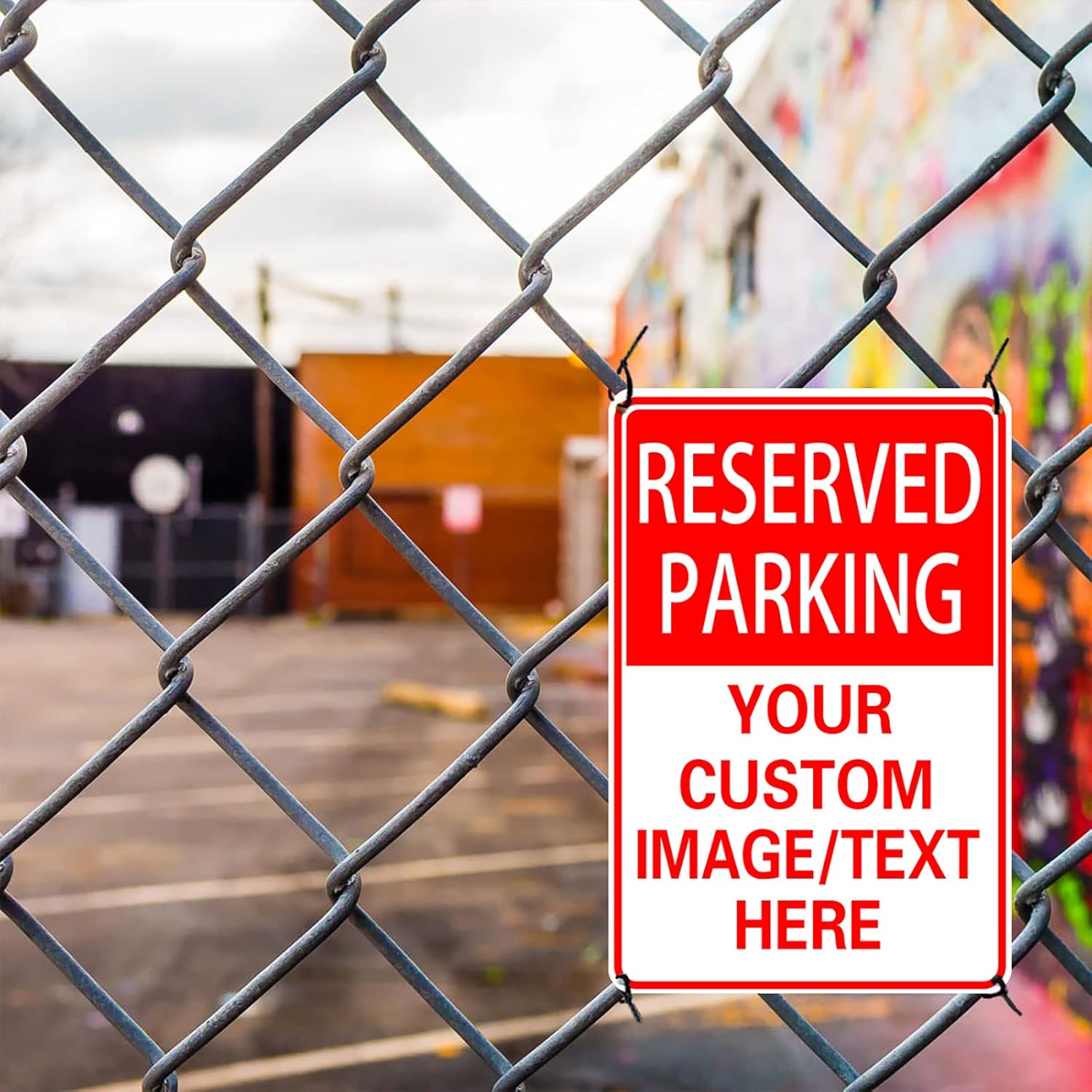 Reserved Parking Sign Custom Parking Sign for Parking Lots Business and Schools Outdoor Use Aluminum Metal Decor 12x17 Inches